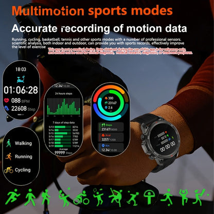 GPS NFC Smartwatch for Men – AI Voice Calling, 360×360 HD Screen, Built-in Compass, Motion Trajectory, Heart Rate Sleep Fitness Tracker – Outdoor Sports Watch Black Silver Steel