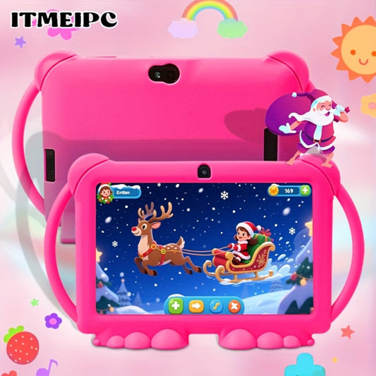 Kids Tablet 7 Inch with Android 14, 4GB RAM, 32GB Built-In Storage, WiFi 6 and Protective Case