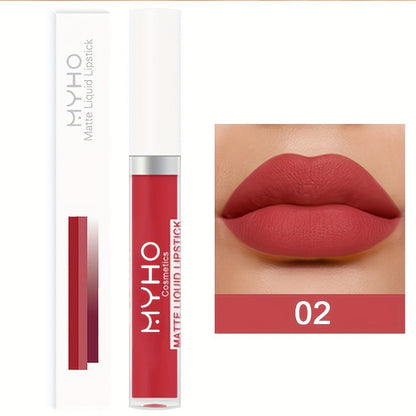 Lip Gloss Set by MYHO Cosmetics with 9 Matte Lip Colors per Set and Two Retained Shade Collections