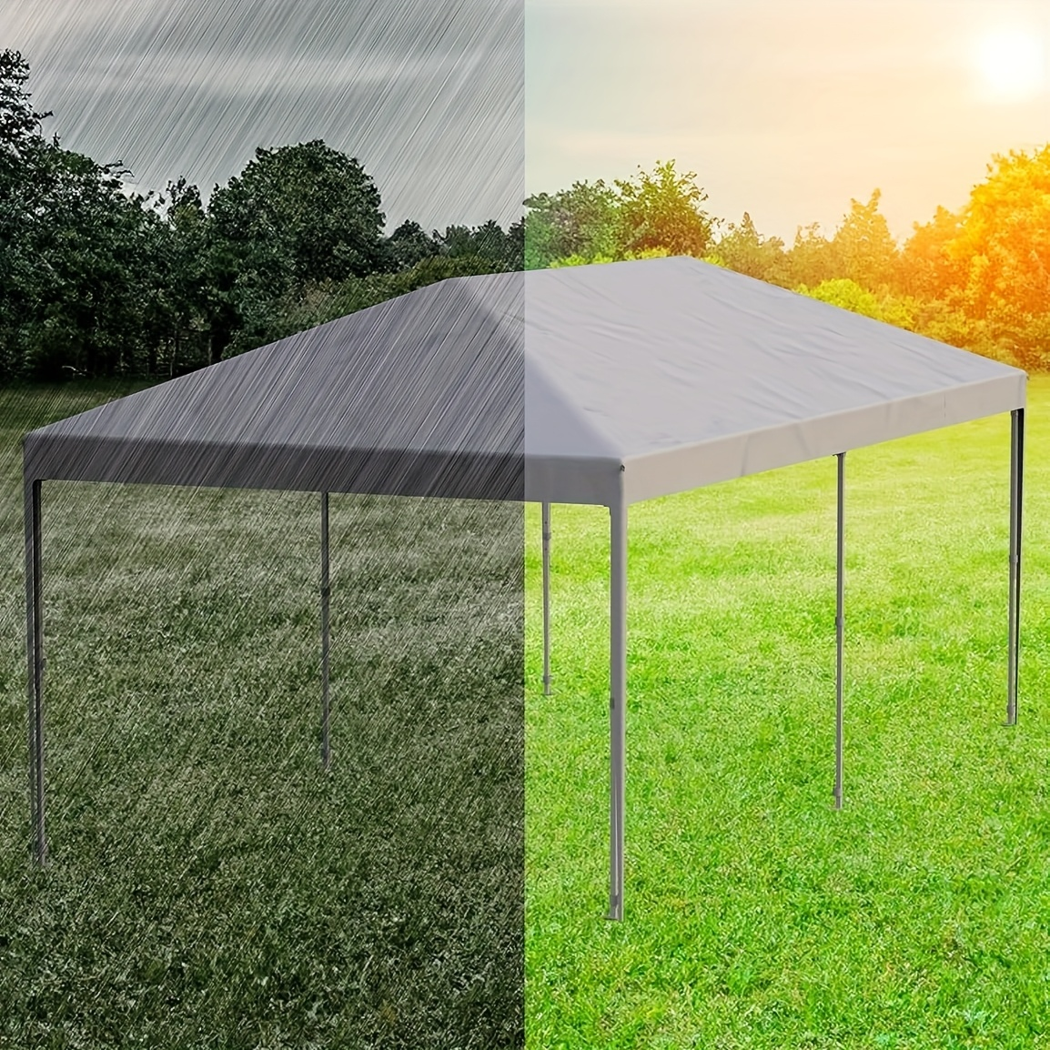 10'x20' Heavy-Duty Instant Canopy Tent - High Quality Pop-Up Event Shelter with Sidewalls, Portable Outdoor Party tent for Weddings, Markets, Backyard - Includes Stakes, Sandbags & Easy Setup, Wind-Resistant Commercial/Personal Use, Durable Oxford Fabric