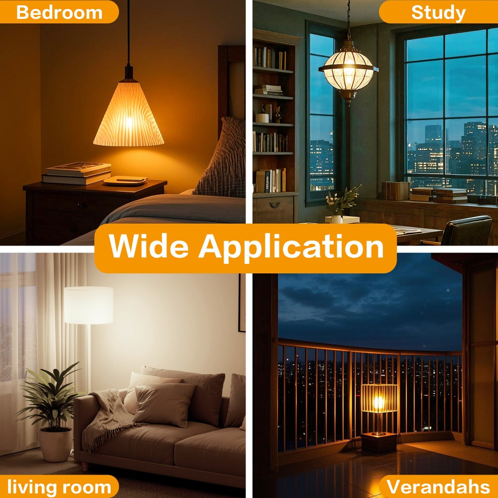 A19 LED Light Bulbs, 9W E26 12-Pack with 800-Lumen Marking in 2700K, 3000K, 4000K or 5000K
