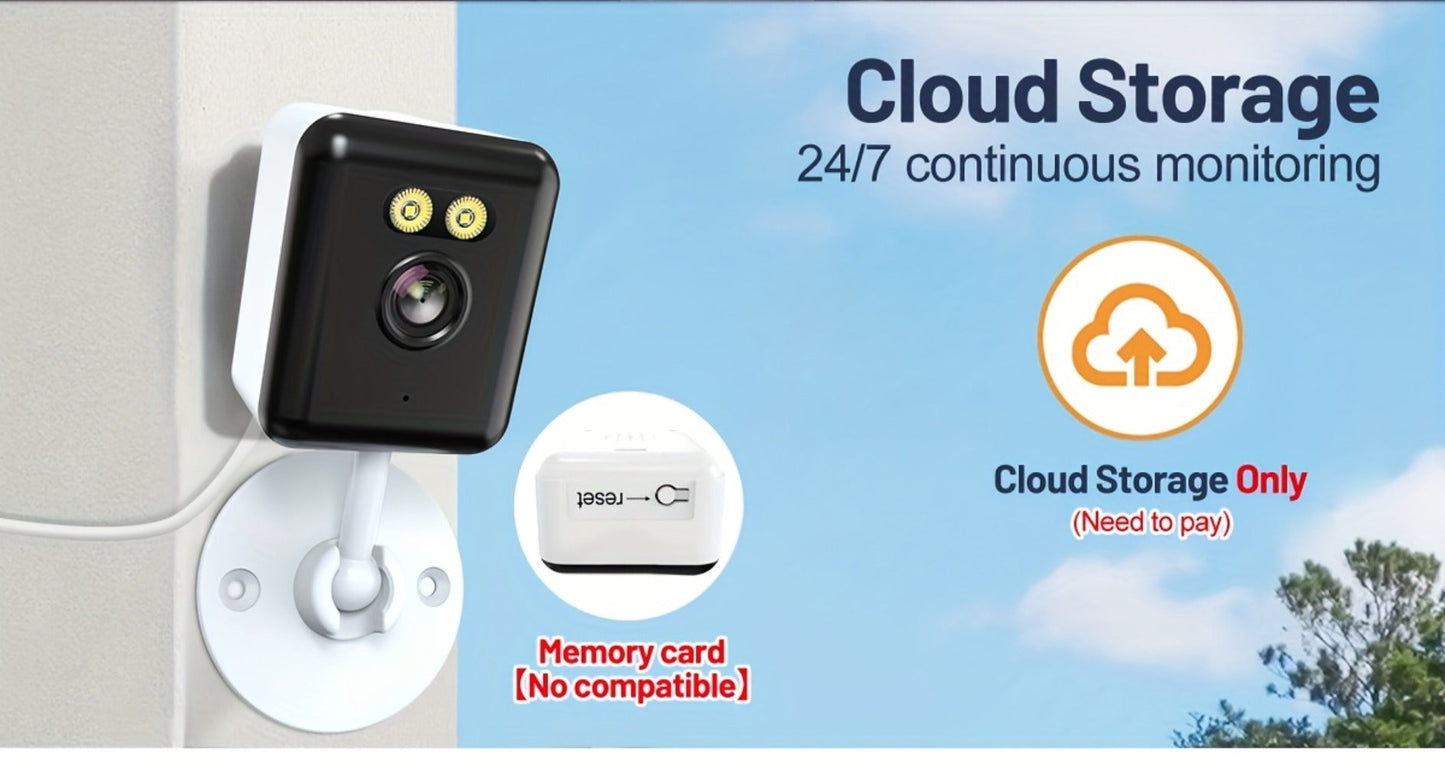 Indoor Security Camera 2-Pack with 3MP Video, Color Night Vision, Two-Way Audio and 2.4GHz WiFi