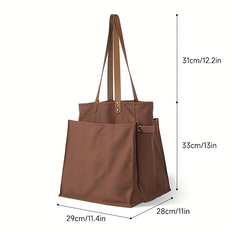 Large Divided Picnic Tote Bag with Separate Sections for Eggs, Bottles and Delicate Groceries, Available in Four Colors