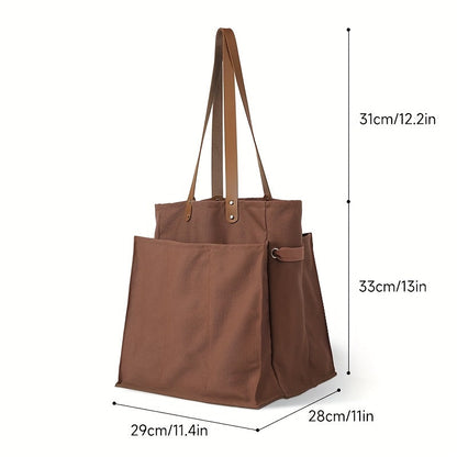 Large Divided Picnic Tote Bag with Separate Sections for Eggs, Bottles and Delicate Groceries, Available in Four Colors
