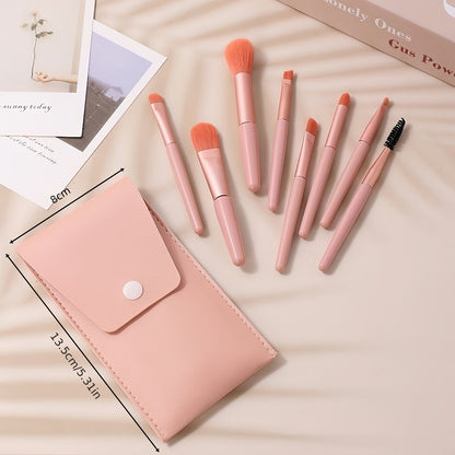Makeup Brush Set, 16pcs Complete Face Brush Kit Blush Powder Eyeshadow Contour Brow & Lip Brushes