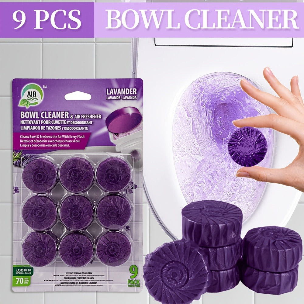 Mesh-Wrapped Toilet Bowl Cleaner Tablets in Fresh Linen, Lavender, Pine or Mixed 9- and 36-Pack Options