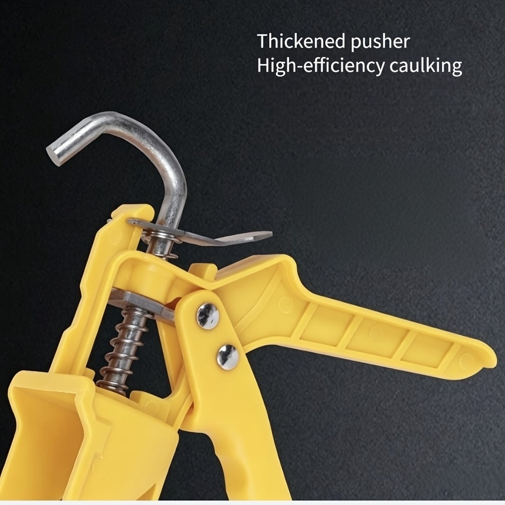Caulking Gun Manual Drip-Free – Lightweight Multi-Function Sealing Gun for Bathroom, Balcony, Doors & Windows, Home Decoration & Construction Projects, Easy-Squeeze Caulk Applicator