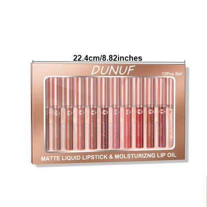 Twelve-Piece Boxed Lip Color Collection in Coordinated Set 02, Set 03 or Set 04 Shade Assortments