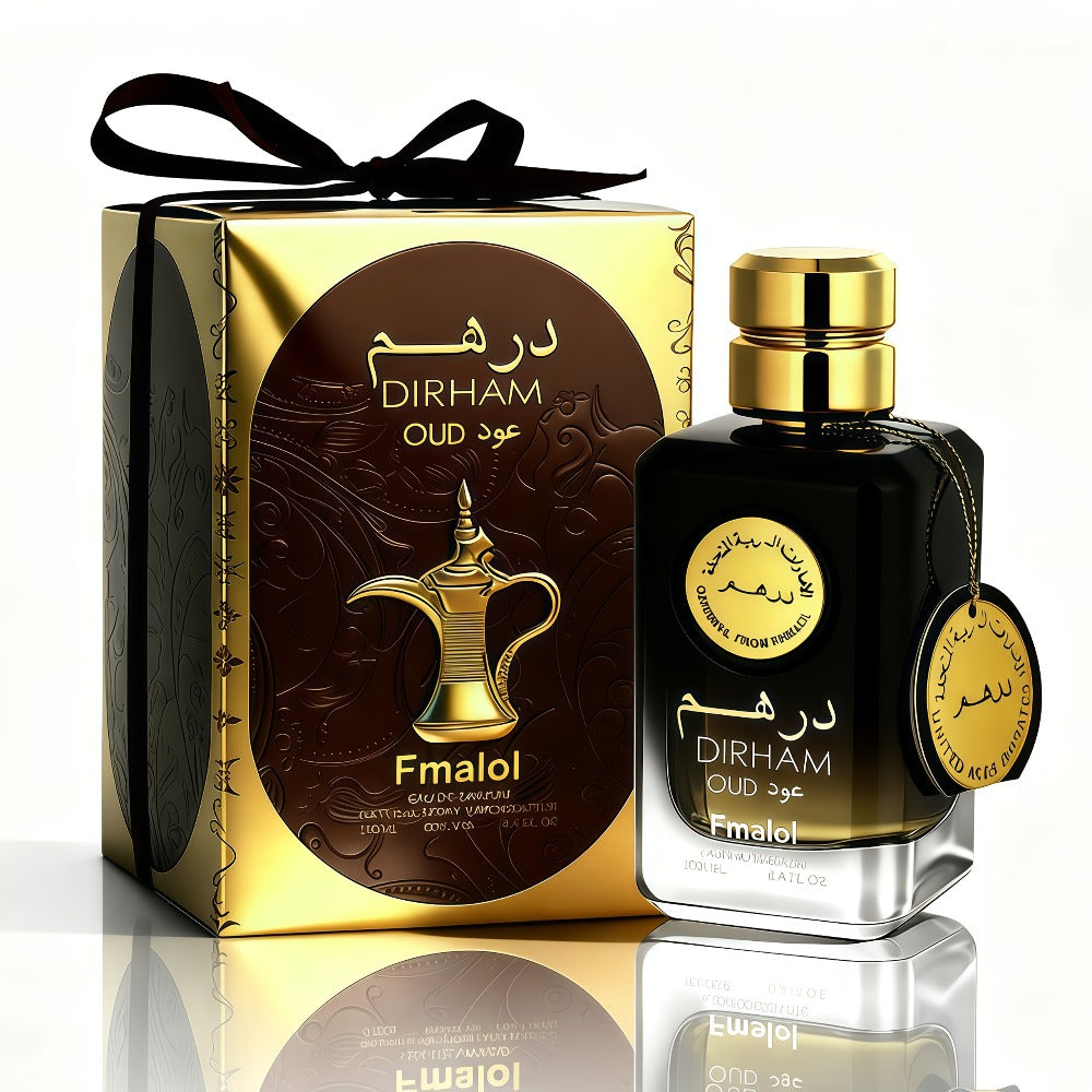 Agarwood Oud Arabic Perfume for Men 3.4 oz Long Lasting Luxury Woody Oriental Cologne - Dubai Middle East Noble Style Islamic Art Bottle - Gift for Him Birthday Anniversary