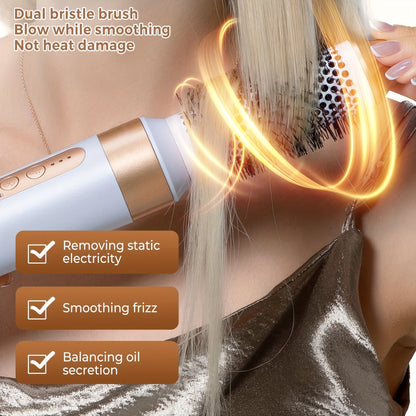 7-in-1 Hot Air Brush Hair Styling Tool with 110,000 RPM Motor, Diffuser and Attachment Set