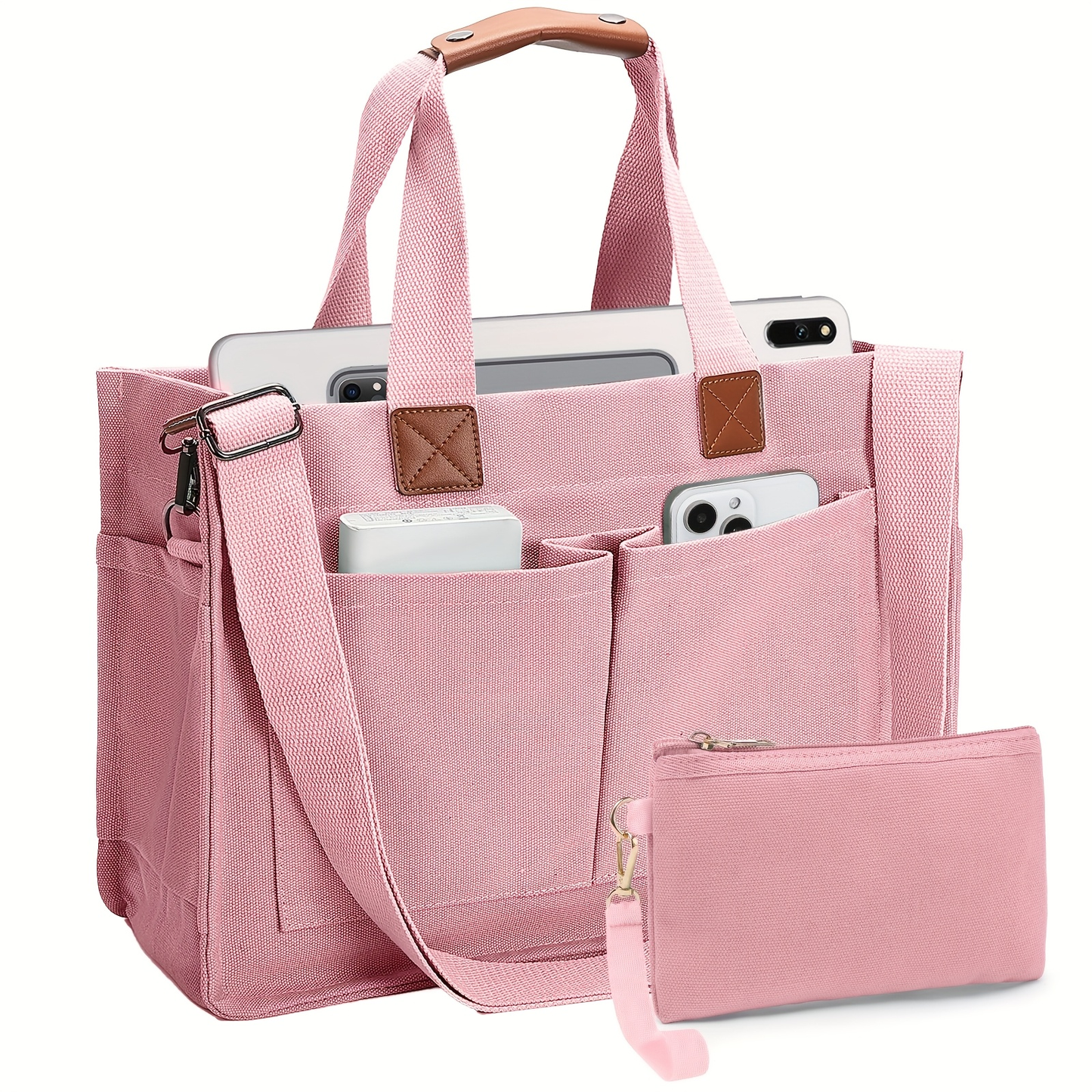 Large Capacity Tote Bag for Women – Lightweight Shoulder Bag with Adjustable Strap & Polyester Lining, Daily Use