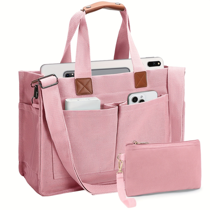 Large Capacity Tote Bag for Women – Lightweight Shoulder Bag with Adjustable Strap & Polyester Lining, Daily Use