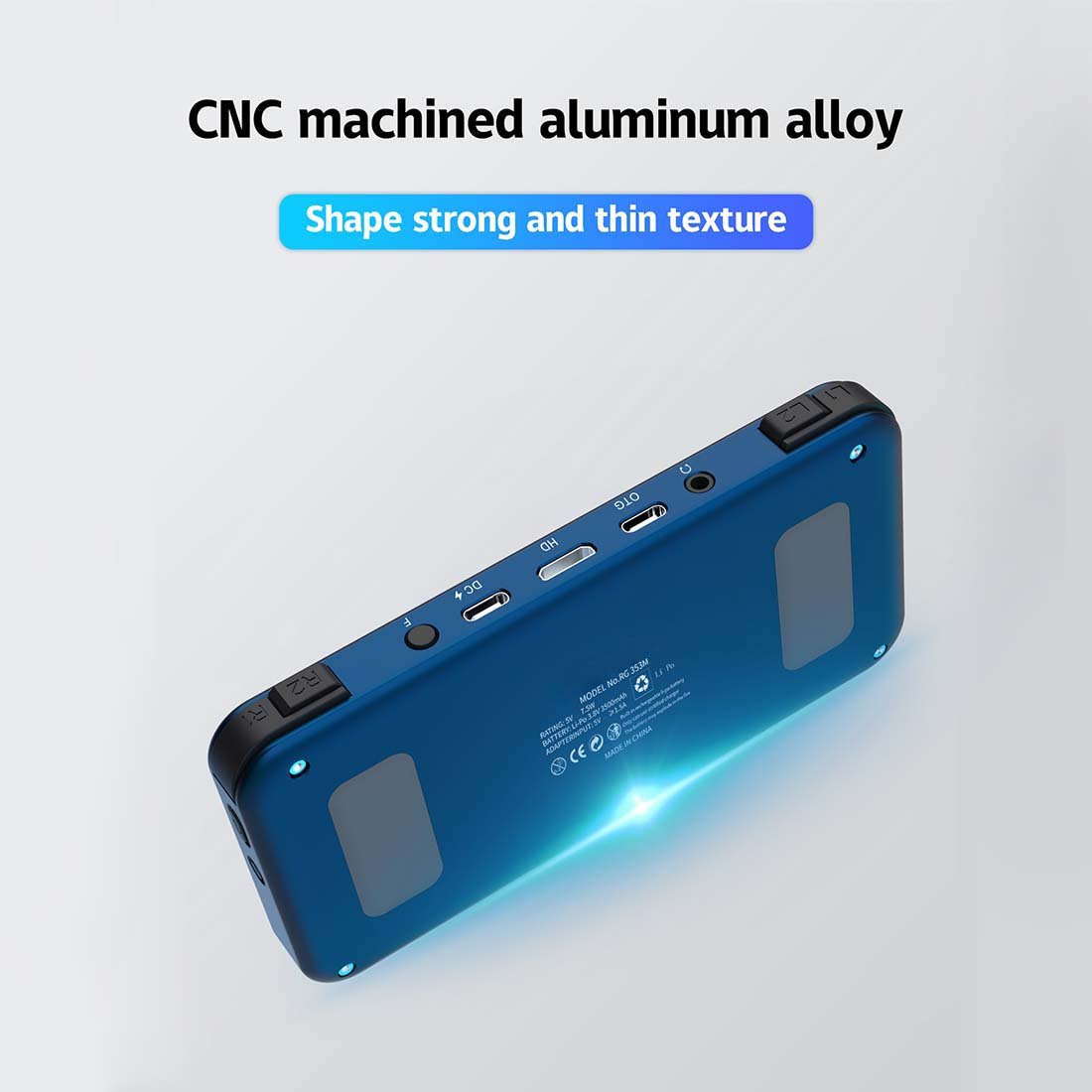 Handheld Game Console Anbernic RG353M with 3.5-Inch IPS OCA Full-Lamination, 640x480, Multi-Touch, 16GB+64GB Options, 3500mAh Battery