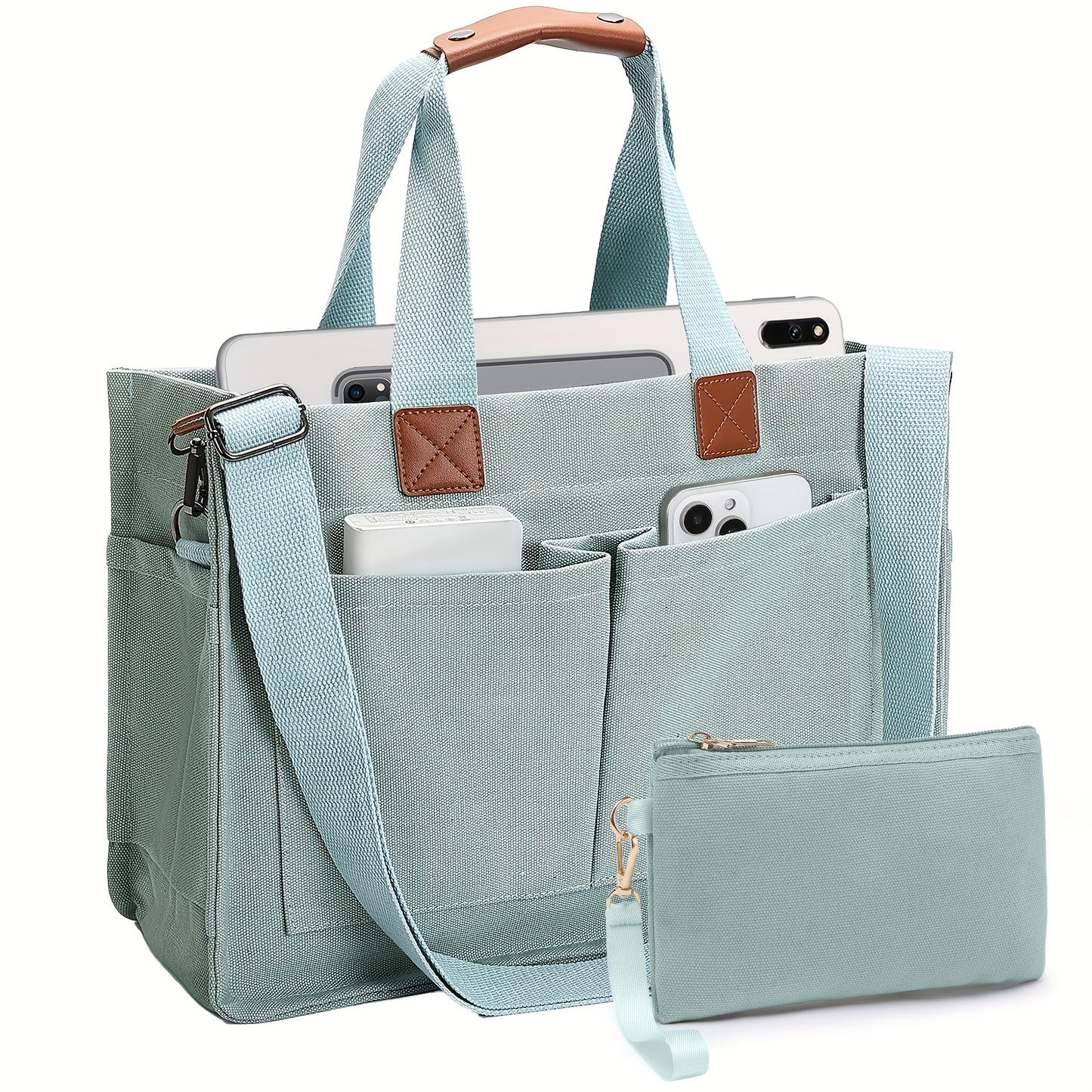 Large Capacity Tote Bag for Women – Lightweight Shoulder Bag with Adjustable Strap & Polyester Lining, Daily Use