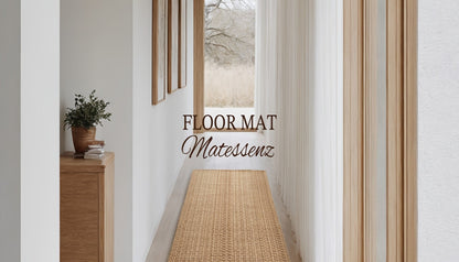Washable Area Rug Non-Slip Rubber Backed Braided Woven Cotton Kitchen Mat Indoor Entryway Living Room Bedroom Floor Rug Multi-Size