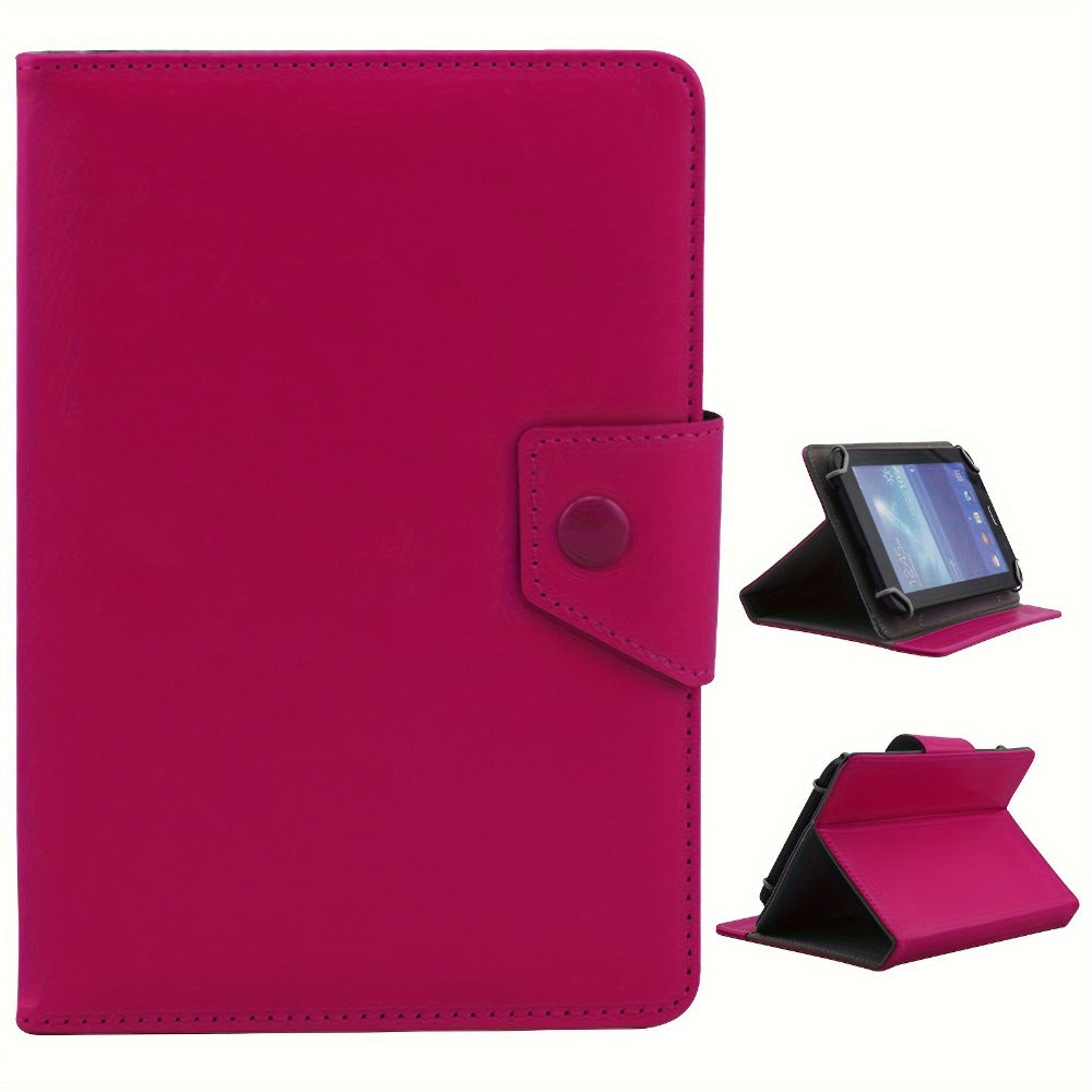 Universal 7- or 8-Inch Tablet Sleeve Case with Magnetic Closure, Folding Stand and Ten Size-Color Options