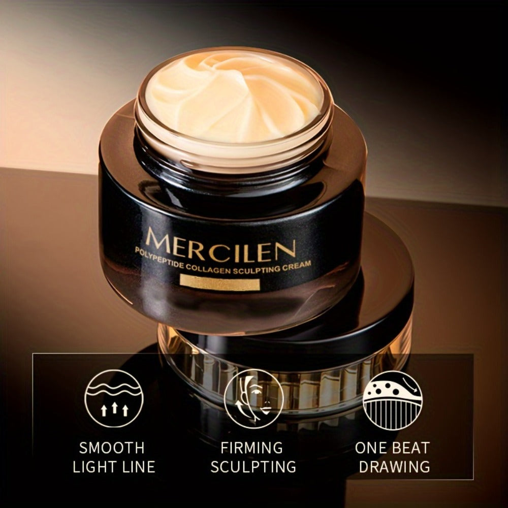 Face Cream Collagen Hyaluronic Acid Formula with Squalane, Glycerin and Alcohol-Free Bottle Format