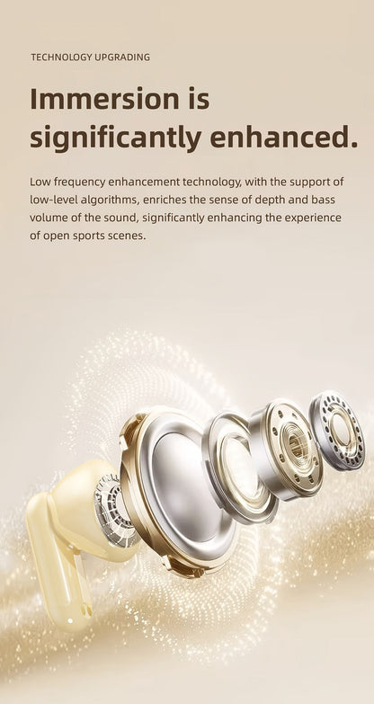 Four-Earbud Wireless Set with Two In-Ear Styles, Digital Charging Case and Three Color Options