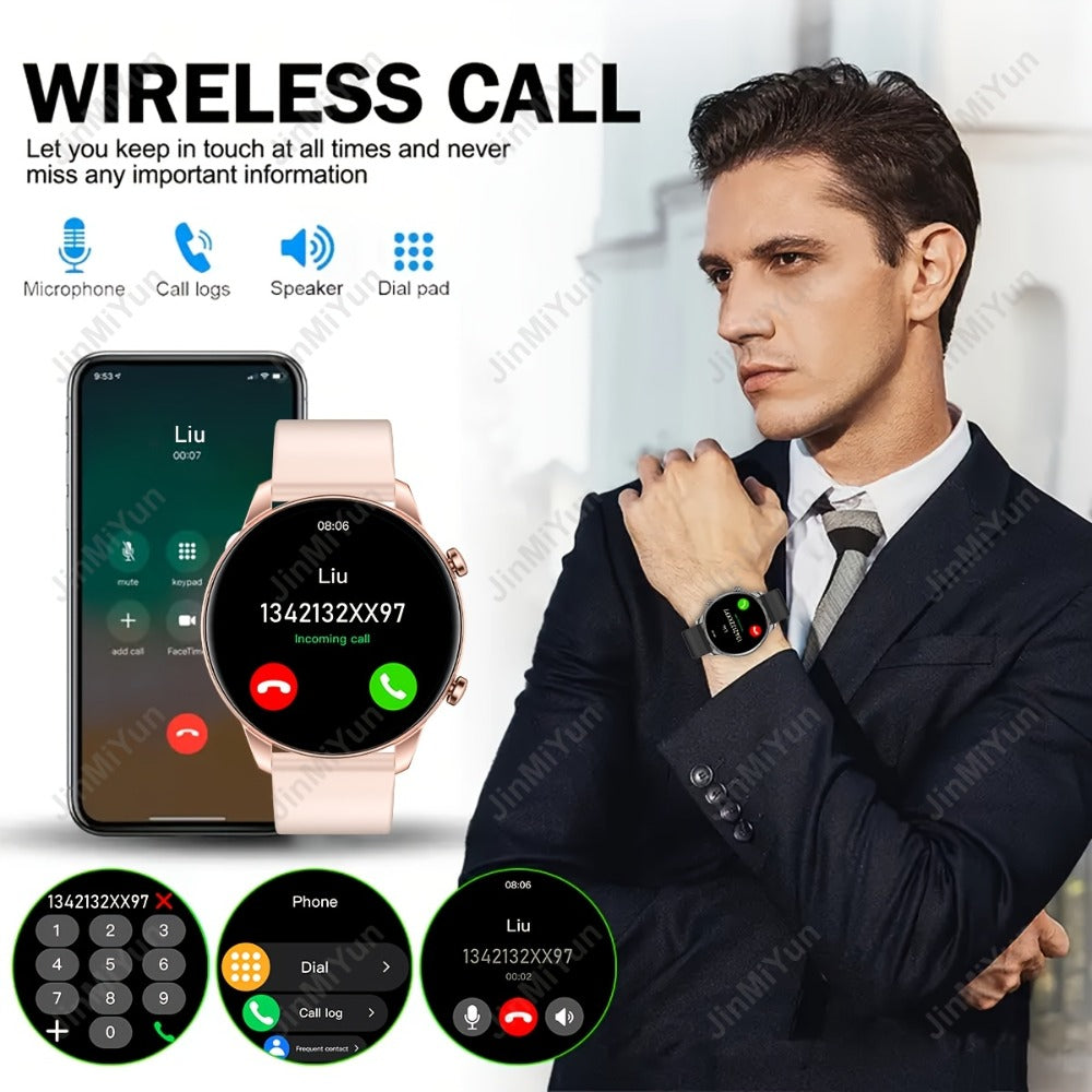 Smartwatch 1.5 Inch Full Touch with Remote Photo Capture, Calling, Music and Sport Modes in Four Colors