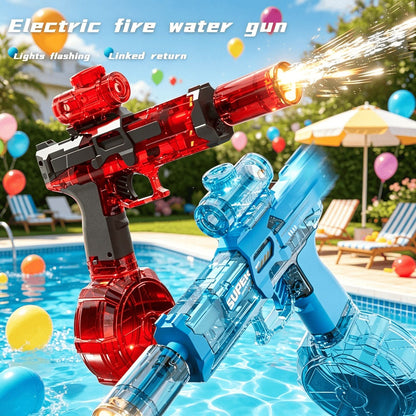 2-Piece Light-Up Automatic Water Spray Toy Set with LED Effects, Sound and Three Color-Pair Options