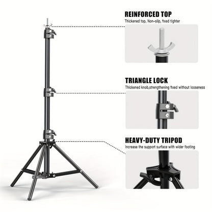 Backdrop Stand BEIYANG 20 x 10-Foot Three-Tripod Corner Kit with Twin Crossbars and Six Spring Clamps