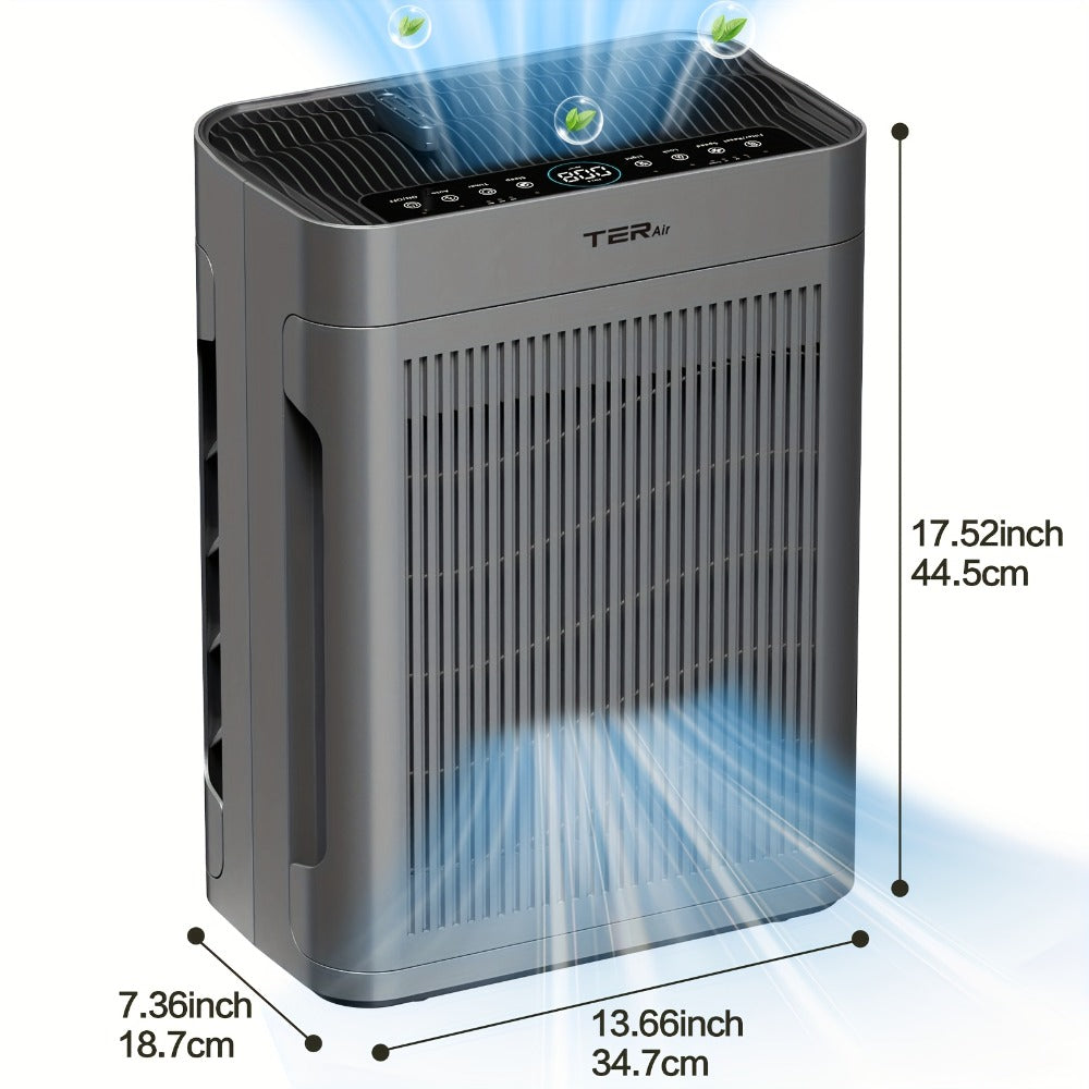 Air Purifier with H13 HEPA Filter, 2500 Sq Ft Coverage, PM2.5 Sensor, 22dB Mode and Two Colors