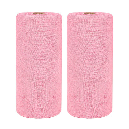 Reusable Tear-Away Cleaning Cloth Roll in Beige, Blue, Green, Pink or Gray with 50- or 100-Piece Options