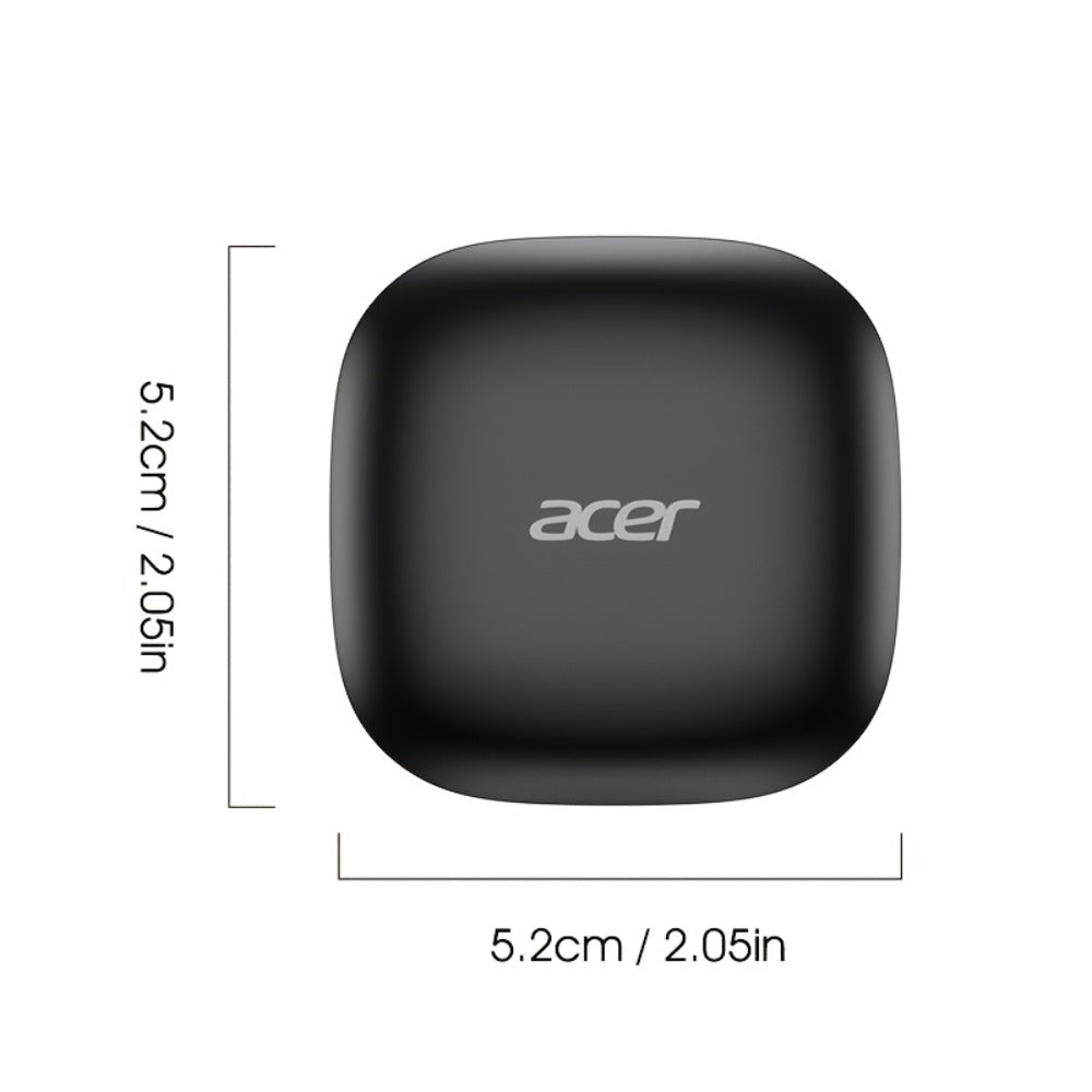 Acer Mini In-Ear Wireless Earbuds Bass Stereo Touch Control, Noise Cancelling Microphone Bluetooth 5.4, Portable Lightweight Long Battery Life, Compatible with Phone Laptop Tablet Mobile, for Exercise