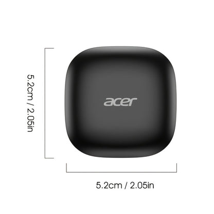 Acer Mini In-Ear Wireless Earbuds Bass Stereo Touch Control, Noise Cancelling Microphone Bluetooth 5.4, Portable Lightweight Long Battery Life, Compatible with Phone Laptop Tablet Mobile, for Exercise