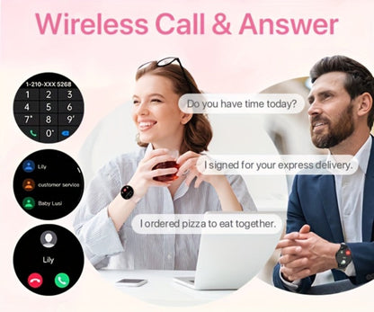 Smartwatch – Voice Assistant for Women 1.39" Full Touch – Siri & Google, Wireless Calling, 100+ Sport Modes, Fitness Tracker, Weather…
