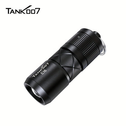 Flashlight Magnetic Mini EDC Torch with 130-Lumen Output, Type-C Charging and Rotary Switch