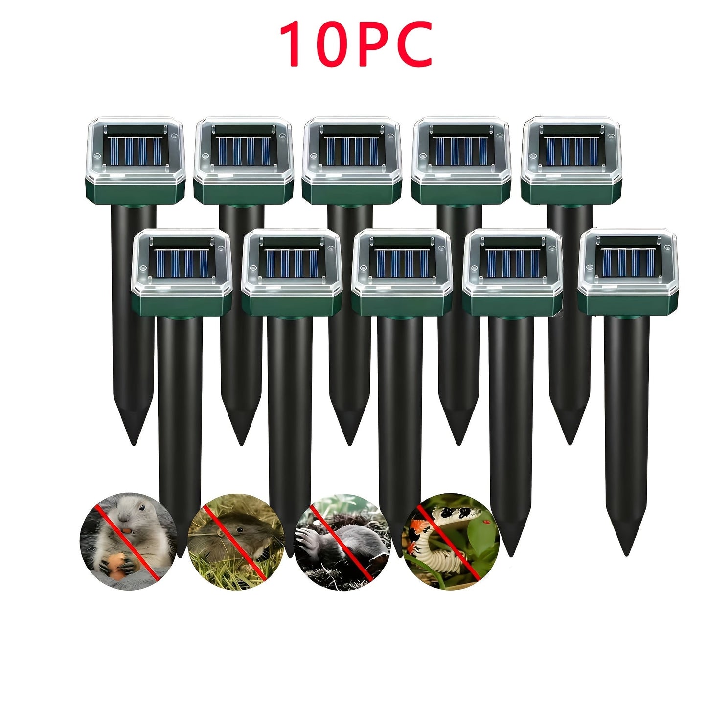 Solar Outdoor Lights for Garden, LED Landscape Path Lights IP44 Waterproof, Solar Lawn Projection Lights for Yard Courtyard Patio, 2/4/6/8/10 Pack Christmas Holiday Decor