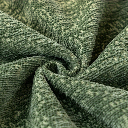 Sofa Cover 300 GSM Solid Chenille Throw with Fringe in Four Colors and Sizes from Single Seat to 71 x 150 Inches