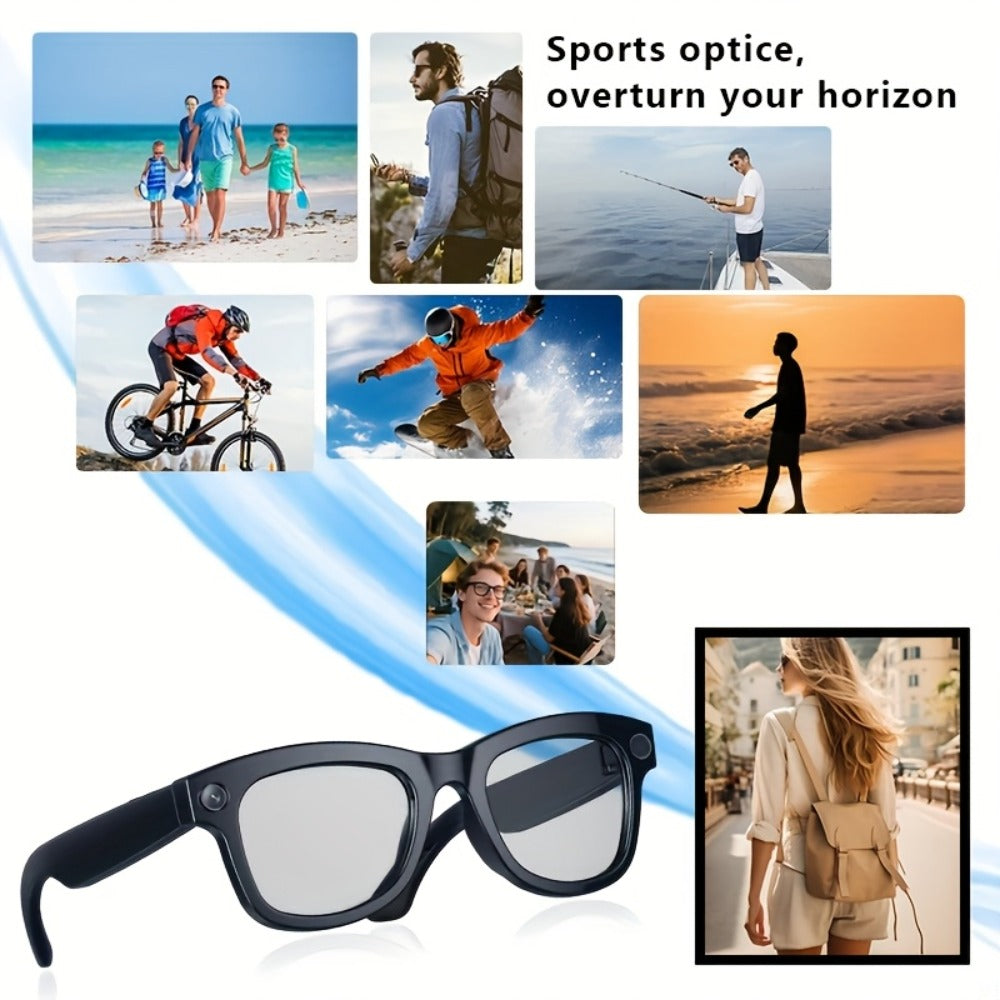 ChatGPT AI Smart Glasses with 8MP HD Camera – Real-Time Translation, Wireless Calling, Blue Light Protection, Dual Mic ENC, Touch Control, Photochromic & Camera-Free Variants for Men Women