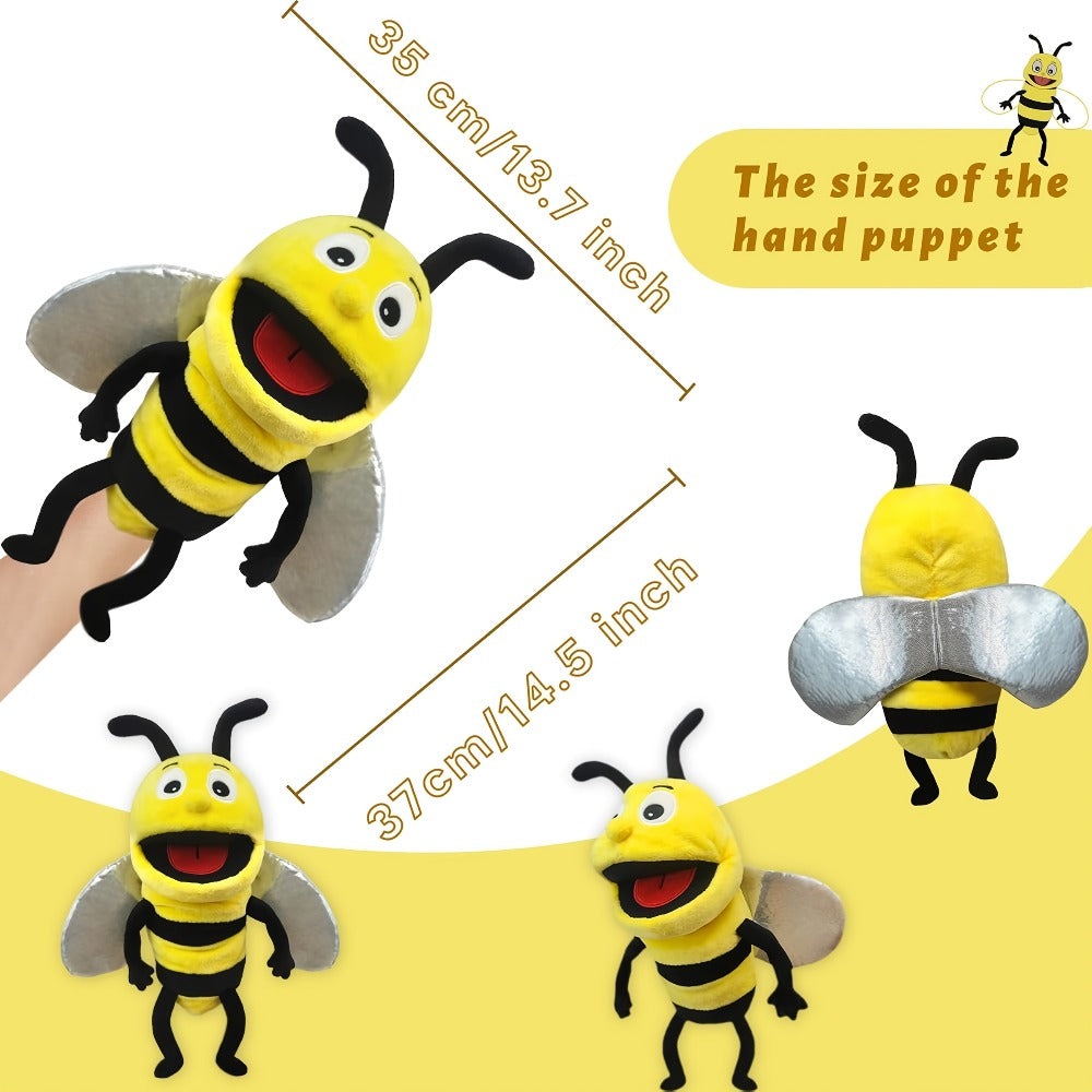 Movable-Mouth Insect Hand Puppets in Bee, Ladybird, Dragonfly, Butterfly, Ant and Caterpillar Styles