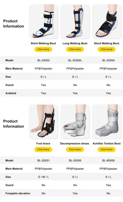 Dual Airbag Ankle Support Brace Adjustable Compression Left Right S L