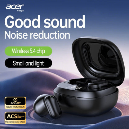 Acer OHR501 Dolby Surround Sound Wireless Earbuds Bluetooth 5.4 Semi-In-Ear TWS Intelligent Noise Cancellation Fingerprint Touch Control Ultra-Low Latency Type-C Fast Charging 8 Colors