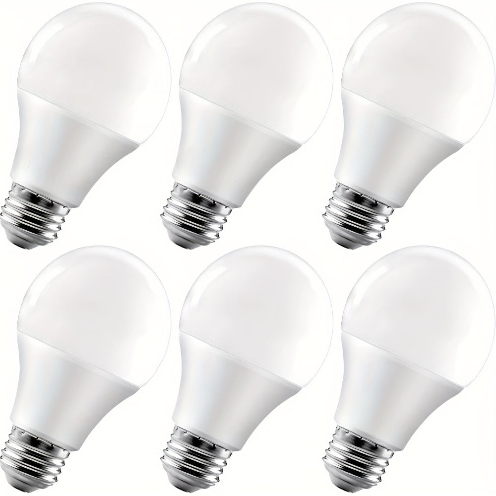 Dusk-to-Dawn A19 LED Sensor Bulbs, 9 W and 800 Lumens with E26 Base in 2700 K or 5000 K, Six-Pack
