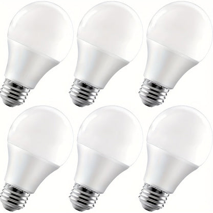 Dusk-to-Dawn A19 LED Sensor Bulbs, 9 W and 800 Lumens with E26 Base in 2700 K or 5000 K, Six-Pack