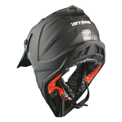 Dirt Bike Helmet Adult Motorcycle ATV Off-Road Track Style Lightweight Aerodynamic Thermoplastic Shell Removable Washable Padding Glossy UV Finish, Multiple Colors XS-XXL