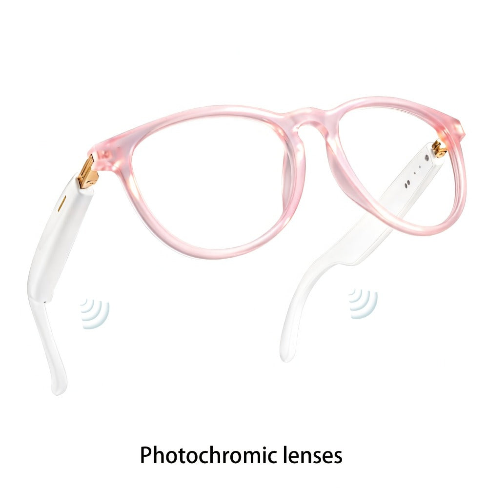 Smart Glasses 160-Language Translation Eyewear with Open-Ear Audio and Ten Photochromic or Filter Lens Options