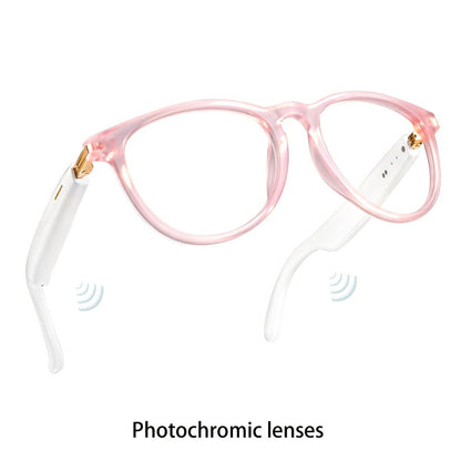 Smart Glasses 160-Language Translation Eyewear with Open-Ear Audio and Ten Photochromic or Filter Lens Options
