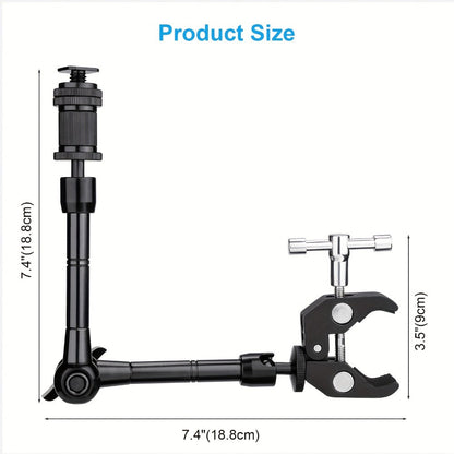 Magic Arm 11 Inch Friction Articulating with Super Clamp, Camera Arm for DSLR, LCD Monitor, LED Light