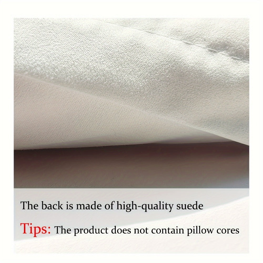 Heart-Shaped Plush Decorative Pillow Cover in Red or Pink with 16.93- and 17.72-Inch Size Options