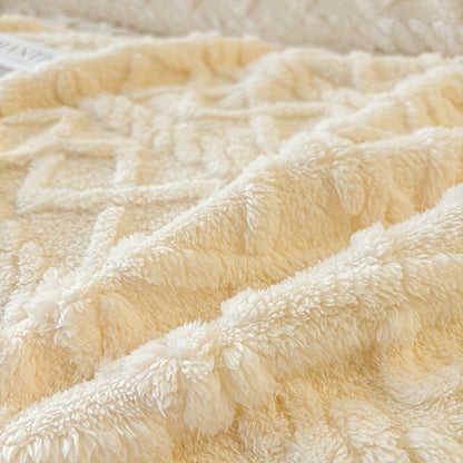 Sofa Cover 300 GSM Shu Velveteen Jacquard Throw in Three Sizes and Five Solid Colors for Armchair to Sectional