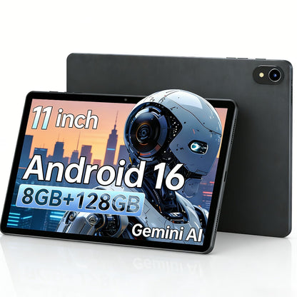 Android Tablet 11-Inch Business Model with Android 16 or 13, Up to 8GB RAM and 128GB Internal Storage