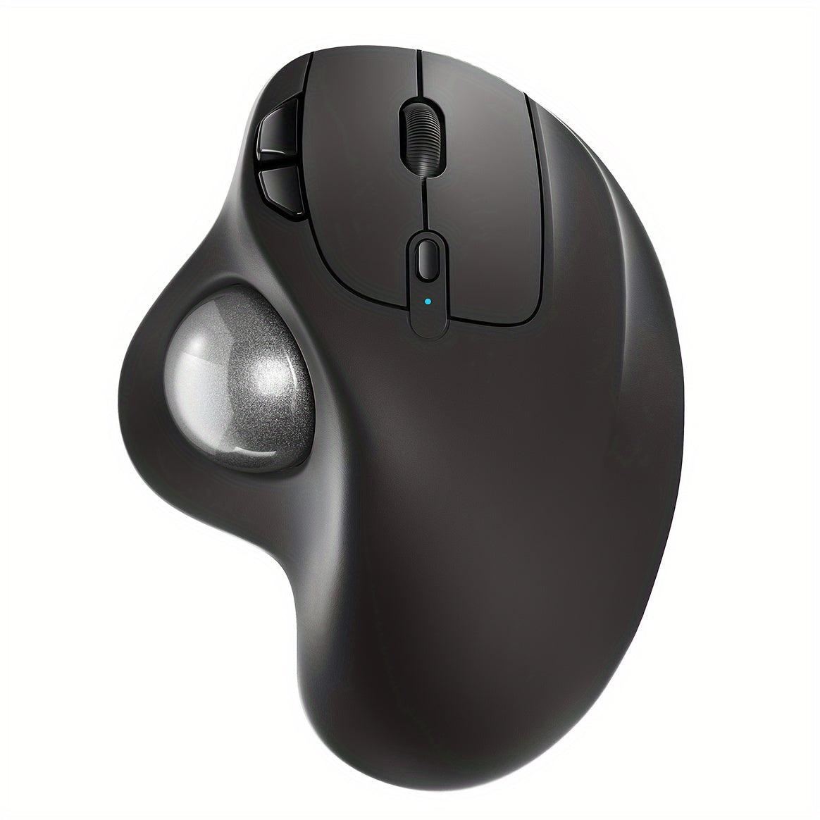 Wireless Trackball Mouse Rechargeable Ergonomic Thumb Control 3 Device Connection 2.4G USB Receiver Bluetooth 4 DPI Settings Precise Smooth Tracking Compatible with PC Laptop Mac Windows
