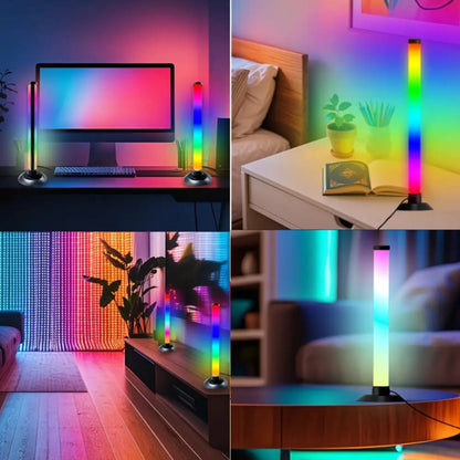 TV Backlight LED Strip 2 Pack RGB IC 16 Million Colors Music Sync App Control - 8 Dynamic Modes USB Powered No Hub Required for Gaming PC Laptop Desktop Monitor Bias Lighting Bedroom Decor
