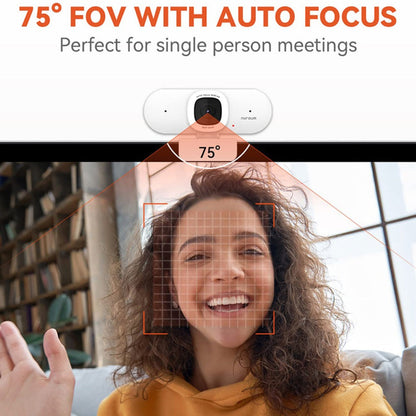 4K Webcam AI Auto Framing True Autofocus with Dual Noise Canceling Mics & 90° FOV – NUROUM V11/V15/V32 Plug and Play USB Camera for Zoom Meetings, Gaming & Home Office, 1080P/2K/4K