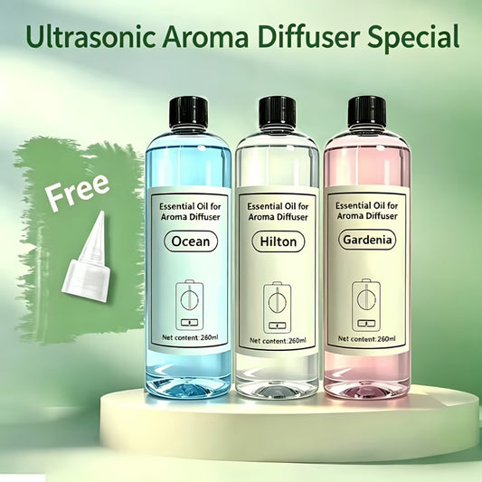 Car Aroma Diffuser Essential Oil Refill – Large Capacity Anti-Spill Refill Liquid, Long-Lasting Fragrance for Car, Home & Office (Lavender, Hilton, Marine, Shangri-La, Gardenia)